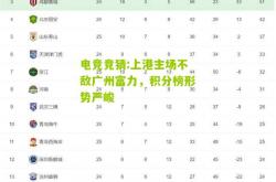 电竞竞猜:上港主场不敌广州富力，积分榜形势严峻